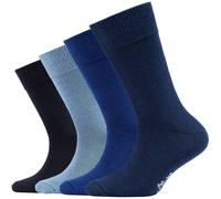 4er Pack s.Oliver Essentials Gekämmte Baumwolle Crew Socken Kinder 5803 - blue mix 27-30