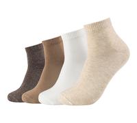 4er Pack s.Oliver Essentials Gekämmte Baumwolle Quarter Socken 8203 - nature mix 35-38