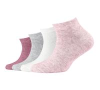 4er Pack s.Oliver Essentials Gekämmte Baumwolle Quarter Socken Kinder 4303 - chalk pink mix 35-38