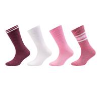 4er Pack s.Oliver Essentials recycelte Tennissocken Kinder 4490 - rose wine 31-34