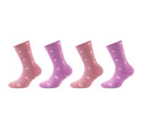 4er Pack s.Oliver Hygge Full Terry Star Crew Socken Kinder 4443 - smoky grape 27-30