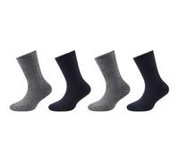 4er Pack s.Oliver Hygge Full Terry Star Crew Socken Kinder 5999 - navy 27-30