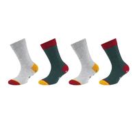 4er Pack s.Oliver Hygge Organic Rib Crew Socken Kinder 7956 - sea moss 35-38