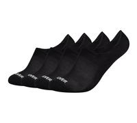 Füßlinge S.OLIVER "4er Pack", Herren, Gr. 39-42, schwarz, 81% Viskose, 17% Polyamid, 2% Elasthan, uni, Socken, 4er Pack weiche Bambusfaser und Mesh-Belüftung (29994807-39) schwarz