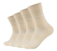 Socken S.OLIVER "Socken 4er Pack", Herren, Gr. 43/46, weiß (weiß swan), 82% Viskose, 16% Polyamid, 2% Elasthan, uni, Socken (43490813-43) weiß swan