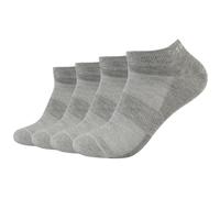 Sneakersocken S.OLIVER "4er Pack", Damen, Gr. 43-46, grau (light grau melange), 81% Viskose, 17% Polyamid, 2% Elasthan, meliert, Socken Sneakersocken (90164238-43) light grau melange