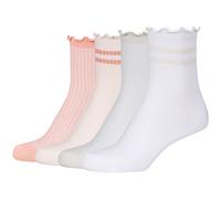 4er Pack s.Oliver Originals Baumwoll Short Socken Damen 1000 - white & powder puff 39-42