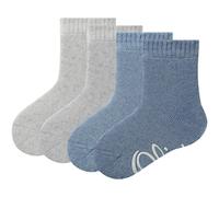 4er Pack s.Oliver Originals Bio-Baumwolle Antirutsch Baby-Socken 5700 - jeans melange 15-18