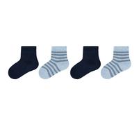 Doppelpack: kurze Socken 23-26 blau 6007805.5700.23-26