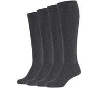 Kniestrümpfe S.OLIVER "originals", Herren, Gr. 35 (38), schwarz (anthrazit melange), Baumwollmischung, meliert, Socken, mit elastischem Bund (41353742-35) anthrazit melange