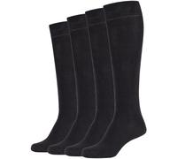 Kniestrümpfe S.OLIVER "originals", Damen, Gr. 39-42, schwarz, Baumwollmischung, unifarben, Socken Kniestrümpfe, mit elastischem Bund (31427213-39) schwarz
