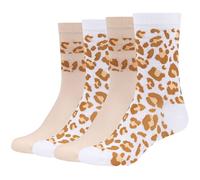 4er Pack s.Oliver Originals Leo Bio-Baumwoll Socken Damen 1000 - white 39-42