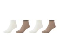 4er Pack s.Oliver Originals Organic Mesh Ankle Socken Damen 8301 - sand 35-38