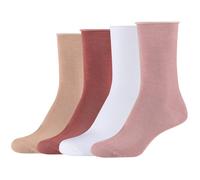 Socken S.OLIVER "Socken 4er Pack" Gr. 39/42, rosa (mellow rose) Damen Socken (52266461-39) mellow rose
