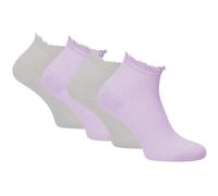 4er Pack Tamaris Dots Quarter Socken Damen 9814 - lavender-grey 39-42
