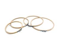 4er-pack tambour-stickrahmen bambus, 17-26 cm, für kreuzstich