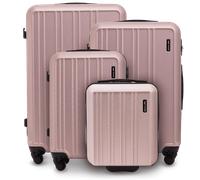 4er-Set Koffer WINGS HARRIER S M L + 16” Reiseset ROSE GOLD Rosa