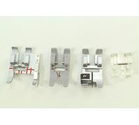 4er Set Nahtzugabenfuß, Gleitsohle, nahtverd. RV-Fuß, Schmalkantenfuß für PFAFF IDT-S