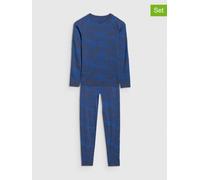 4F 2tlg. Thermowäsche-Set in Blau - Größe 140/146 | Kinder Waesche