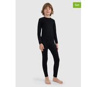 4F 2tlg. Thermowäsche-Set in Schwarz - Größe 152/158 | Kinder Waesche