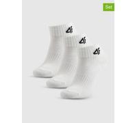 4F 3er-Set: Socken in Weiß - Größe 32-34 | Kinder Socken Strumpfhosen