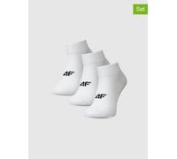 4F 3er-Set: Socken in Weiß - Größe 35-37 | Kinder Socken Strumpfhosen