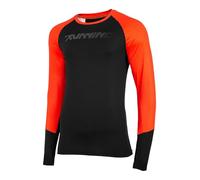 4F Functional Longsleeve - Herren Langarmshirt | mit Daumenlöchern - Schwarz-Orange - L