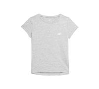 4F Girl's T-Shirt JTSD001 Cold Light Grey Melange, 140 für Mädchen, Grau (Cold Light Grey Melange), 140 CCM