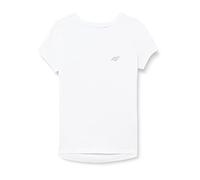 4F Girl's T-Shirt JTSD001 T-Shirt, Weiß, 134 für Mädchen, weiß, 134 cm
