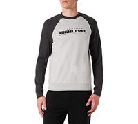 4F H4Z22-BLM019 Sweatshirt, Cold Light Grey, L für Herren, Cold Light Grey, Large