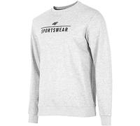 4F H4Z22-BLM350 Sweatshirt, Cold Light Grey Melange, S für Herren, Grau (Cold Light Grey Melange), Small