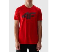 4F Herren Tshirt M1155, Dunkelrot, S EU