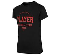 4F Jungen Boy's T-Shirt JTSM007 T-Shirt, DEEP Black, 158