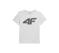 4F JUNIOR Jungen Boy's JTSM002 T-Shirt, Cold Light Grey Melange, 128
