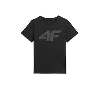 4F JUNIOR Jungen BOY'S T-SHIRT JTSM002 T-SHIRT, DEEP BLACK, 134