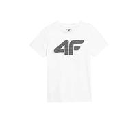 4F JUNIOR Jungen BOY'S T-SHIRT JTSM002 T-SHIRT, White, 122