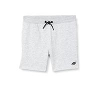 4F JUNIOR Jungen Shorts CAS M048 Kurze CAS, Cold Light Grey Melange,
