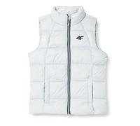 4F JUNIOR Mädchen Vest Jacket F076A Weste, Cold Light Grey, 152 cm
