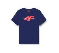 4F JUNIOR T-Shirt M1113 Navy 146 für Kinder, Marineblau, 146 cm