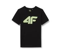 4F JUNIOR T-Shirt M1115 Deep Black 152 für Kinder, Tiefschwarz, 152 cm
