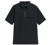 4F - KDM060 - Trekking-Kurzarmhemd - Tiefschwarz L