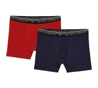 4F - M036 - Boxershorts 2 Paar - Dunkelblau/Rot S