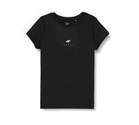 4F Mädchen Girl's Functional T-Shirt Jtsdf001 Tshirt FNK, Tiefschwarz, 158/164 cm