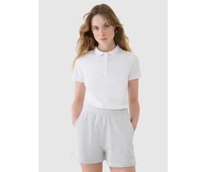 4F Poloshirt in Weiß - Größe S | Damen Tops