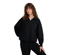 4F Pullover F1870 Half Zip (Baumwolle, Oversize) schwarz Damen, Größe M