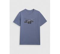 4F Shirt in Blaugrau - Größe L | Herren Plussize