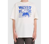 4F Shirt in Weiß - Größe 134 | Kinder Oberteile