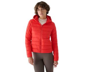 4F Steppjacke F468 Down Jacket mit Kapuze (Daunenfüllung) rot Damen, Größe S