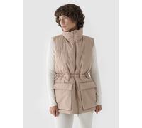 4F Steppweste in Beige - Größe S | Damen Outdoorjacken