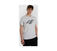 4F Tshirt M2257 cold light grey melange (27M) XL